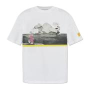 Iceberg T-shirt med tryck White, Herr