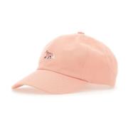 Maison Kitsuné Broderad Fox-logga baseballkeps Pink, Herr