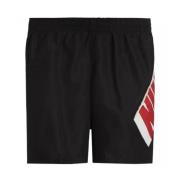 Nike Polyester Badshorts med sidofickor Black, Herr