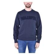 Parajumpers Broderad Bomullsweatshirt Blue, Herr