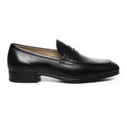 Tod's Svarta platta skor Moccasin gummi Black, Herr