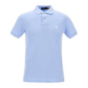 Polo Ralph Lauren Blå Bomullspolo Slim Fit Blue, Herr