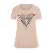 Guess Bomull T-shirt Beige, Dam