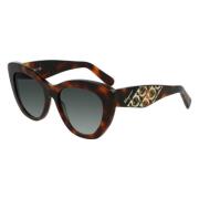 Salvatore Ferragamo Brun Acetat Dam Solglasögon Brown, Dam