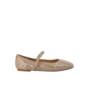 ALMA EN PENA Ballerina strass spänne Beige, Dam