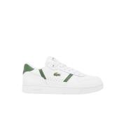 Lacoste Klassiska T-Clip Sneakers Vit/Grön White, Herr