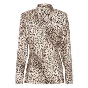 Gestuz Leopard Light Leo Skjorta Brown, Dam