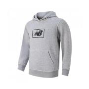 New Balance Polyester Hoodie Junior Unisex Logo Gray, Herr