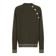 Balmain Knitwear Green, Herr