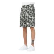 Armani Exchange Tropisk Palmtryckta Casual Shorts Green, Herr