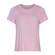 IN FRONT Mjuk Rosa Hjärta T-shirt Topp Pink, Dam