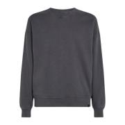 Calvin Klein Jeans Grå Långärmad Sweatshirt för Män Gray, Herr