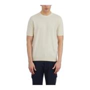 Paolo Pecora Bomull Crewneck Sweater White, Herr