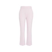 Elisabetta Franchi Rosa Cropped Crêpe Byxor Pink, Dam