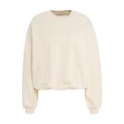 Second Female Beige Balloon Sweatshirt Ss25 Beige, Dam