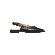 Copenhagen Shoes Svarta Ballerinaskor Eleganta Läderskor Black, Dam