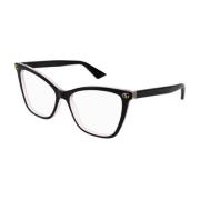 Gucci Stiliga optiska glasögon i svart rosa Black, Unisex