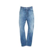 Dsquared2 Blå Slitna Loose Fit Jeans Blue, Herr