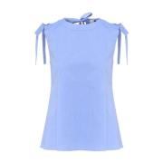 Max Mara Eleonora Canottiera Tank Top Blue, Dam