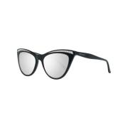 Guess Stilren Cat-Eye Solglasögon med Spegellinser Black, Dam