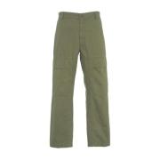 Closed Oliv Cargo Wide Leg Byxor Green, Herr