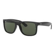 Ray-Ban Justin Solglasögon Svart/G-Grön Black, Unisex