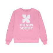 The New Society Mykonos Woman Sweatshirt Hibiscus Pink, Dam