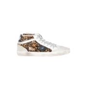 Golden Goose Mid Star Sneakers Beige/Brun/Leopard Brown, Herr