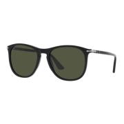 Persol Acetat Solglasögon Stiligt Design Black, Unisex