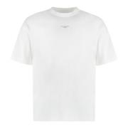 Drole de Monsieur Klassisk Bomull Crew-neck T-shirt White, Herr