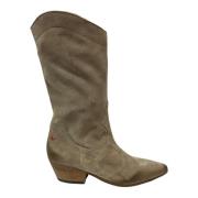 Gio+ Mocka hög skaft cowboy boots Gray, Dam