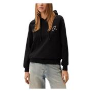 Calvin Klein Jeans Broderad CK Regul Sweatshirt Black, Dam