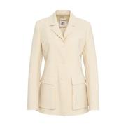 Semicouture Stilren Beige Fiona Blazer Beige, Dam