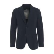 Circolo 1901 Blå Enkelknäppt Blazer Modern Passform Blue, Herr