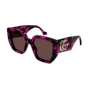 Gucci Stiliga solglasögon för vardagsbruk Multicolor, Unisex