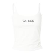 Guess Sleeveless Tops White, Dam