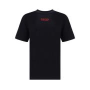 Dsquared2 Monokrom Crew Neck Bomull T-shirt Black, Herr