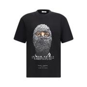 IH NOM UH NIT Svart Mask Tryck Bomull T-shirt Black, Herr