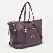 Louis Vuitton Vintage Pre-owned Laeder totevskor Purple, Dam