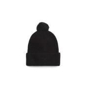 Calvin Klein Broderad Pompom Beanie Black, Dam