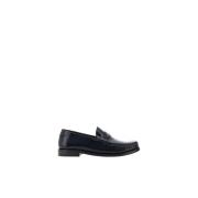 Saint Laurent Präglad Lackläder Loafers Black, Dam