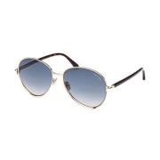 Tom Ford Klassiska Solglasögon Svart Gray, Unisex