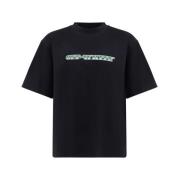 Off White Grafisk T-shirt med ikonisk monogramtryck Black, Herr