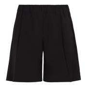 Herno Elastisk Midja Bermuda Shorts Black, Herr