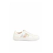 Fabiana Filippi Läder Sneakers - Gummisula White, Dam