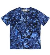 Young Versace T-shirt - BlÃ¥ m. Tryck