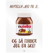 Citatplakat Affisch - 50x70 - Nutella Jeg till 3