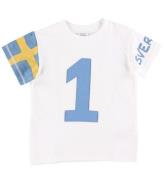 Hust and Claire T-shirt - Arthur - Vit m. Sverige