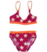 Color Kids Bikini - UV40+ - Rosa/Orange m. StjÃ¤rnor
