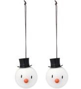 Hoptimist Julgranskular - Snowman - 2 st. - Ã?:5 cm - Vit